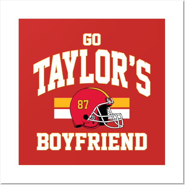 Taylor And Travis Go Taylor's Boyfriend (Font / Back Print) Wall Art by Burblues